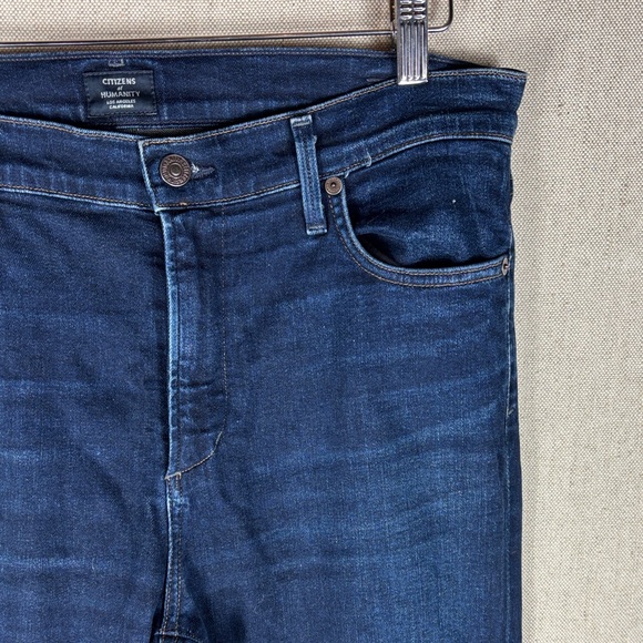 Citizens of Humanity Dark Wash High Rise Skinny Rocket Jeans 32 - Picture 2 of 8